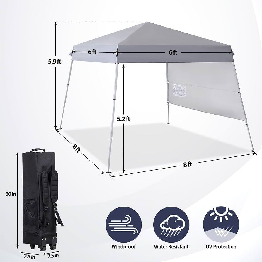 Amazon.com : Smartxchoices 8 x 8 FT Pop Up Canopy Tent